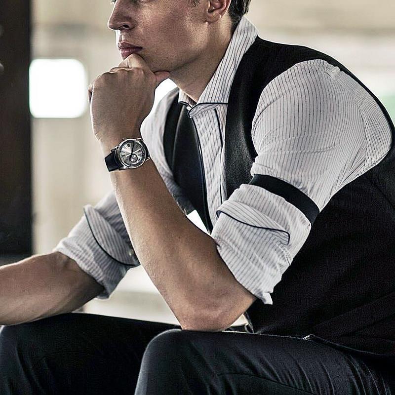 Sleeve Cuffs for Business Men, French Shirt Arm Bands, 2.5 Stripes, Versatile Cuff Straps, Sleeve Tightening Bands