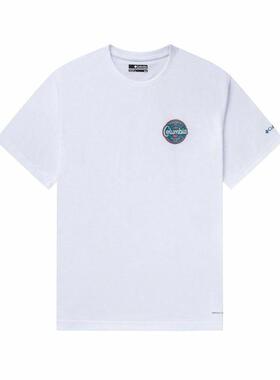 Columbia哥伦比亚 CEDAR TRAIL 圆领套头短袖T恤 男款 白色