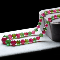 5 0~13 4mm Brazilian natural tourmaline necklace tower chain sweater chain rainbow tourmaline bracelet 25580