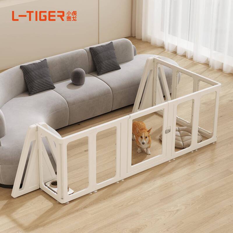 Pet Fence Cover, 60cm High Transparent Dog Fence for Indoor Use, Small Dog Fence, Straight-Shaped, L-Shaped, U-Shaped