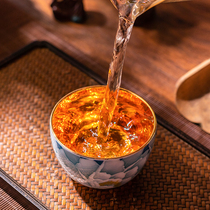 999 Real Gold Master Cup Provincial Master Xiao Jianhui Hand-painted Master Cup High Temperature Resistant Tea Cup Smell Cup Home Use