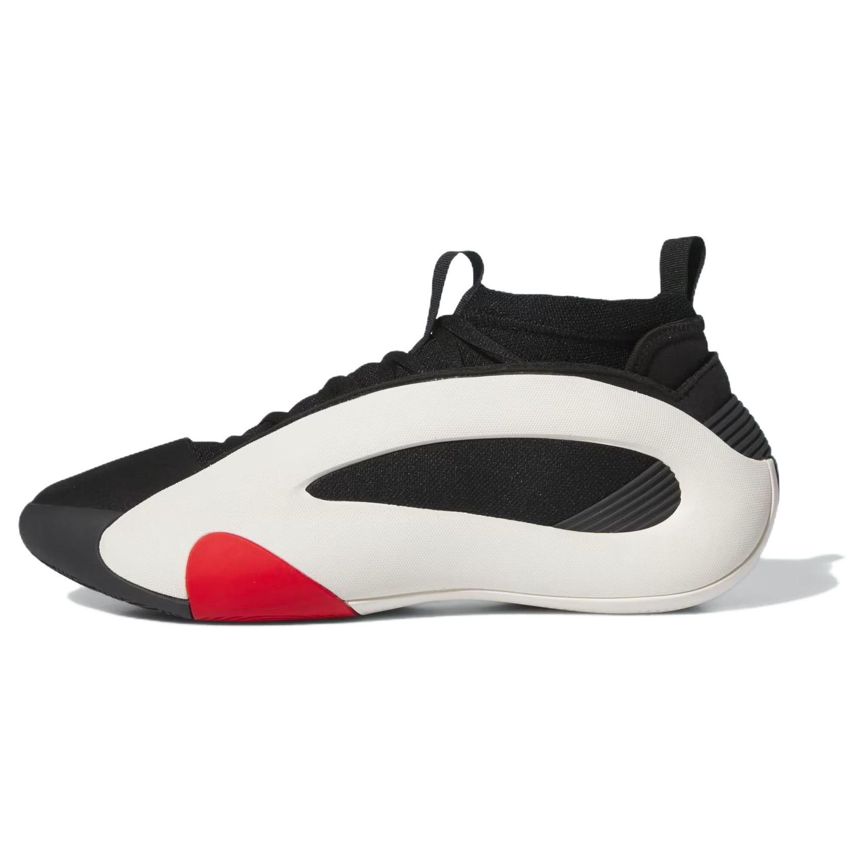 adidas Harden Vol. 8 圆头系带 耐磨 低帮 篮球鞋 男款 黑白