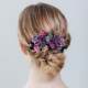 Hair Clip for Women's Back of Head, Large Hair Clip, Flower Rhinestone Duckbill Clip, Mother's Top Clip, Hair Clip Clip