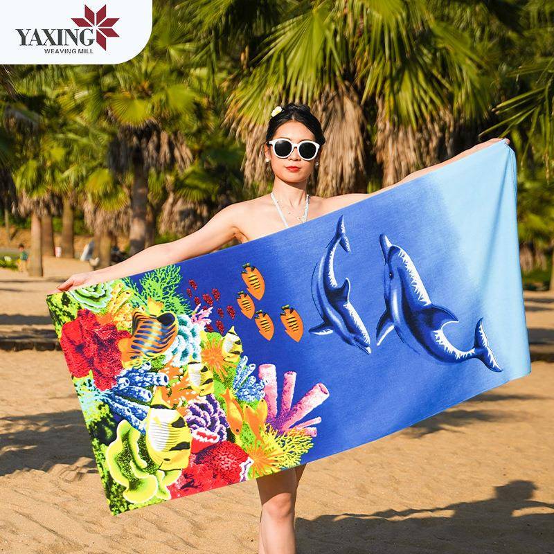 Bath Towel, Absorbent and Quick-Drying, Adult Style, Bohemian Style, Microfiber Printed Beach Towel, Foreign Trade Swimming Quick-Drying Towel