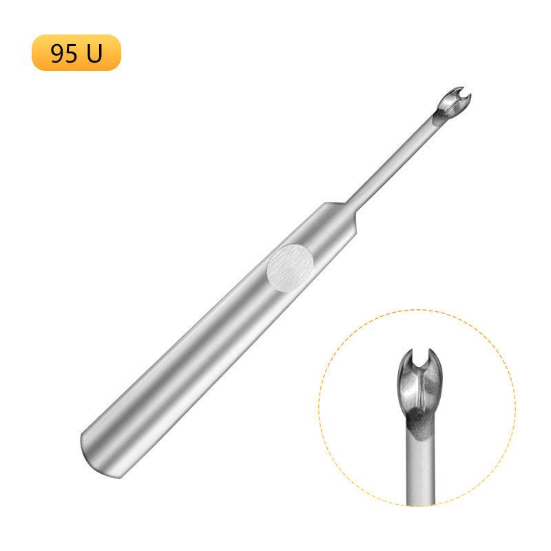 Leather Crafting Tools Stainless Steel Simple Grooving Tool Edge Trimmer V-Shaped U-Shaped Grooving Tool Dead Skin Remover Pusher Leather Crafting Tools Stainless Steel Simple Grooving Tool Edge Trimmer V-Shaped U-Shaped Grooving Tool Dead Skin Remover Pusher