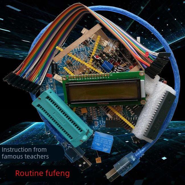 51/52 Microcontroller Development Board Learning Board Experiment Board DIY Soldering Component Kit Electronic Production Beginner's Guide 51/52 Microcontroller Development Board Learning Board Experiment Board DIY Soldering Component Kit Electronic Production Beginner's Guide