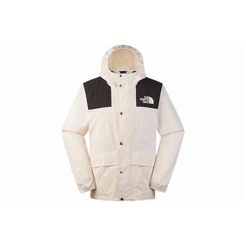 北面THE NORTH FACE 拼色防泼水户外工装连帽夹克外套 男款
