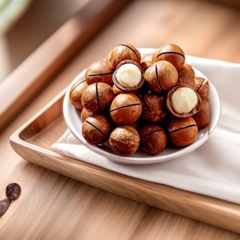 Hawaiian Macadamia Nuts with Creamy Flavor, Large Kernels, Thin Skin, Bagged Walnuts, Hand-Peeled Nuts