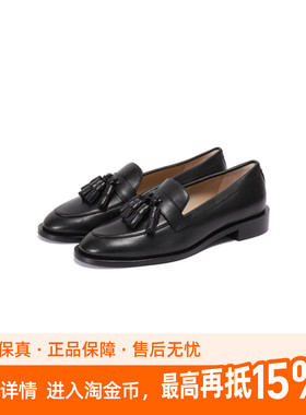 斯图尔特·韦茨曼 SW 女士流苏装饰单鞋乐福鞋皮鞋 SUTTON LOAFER
