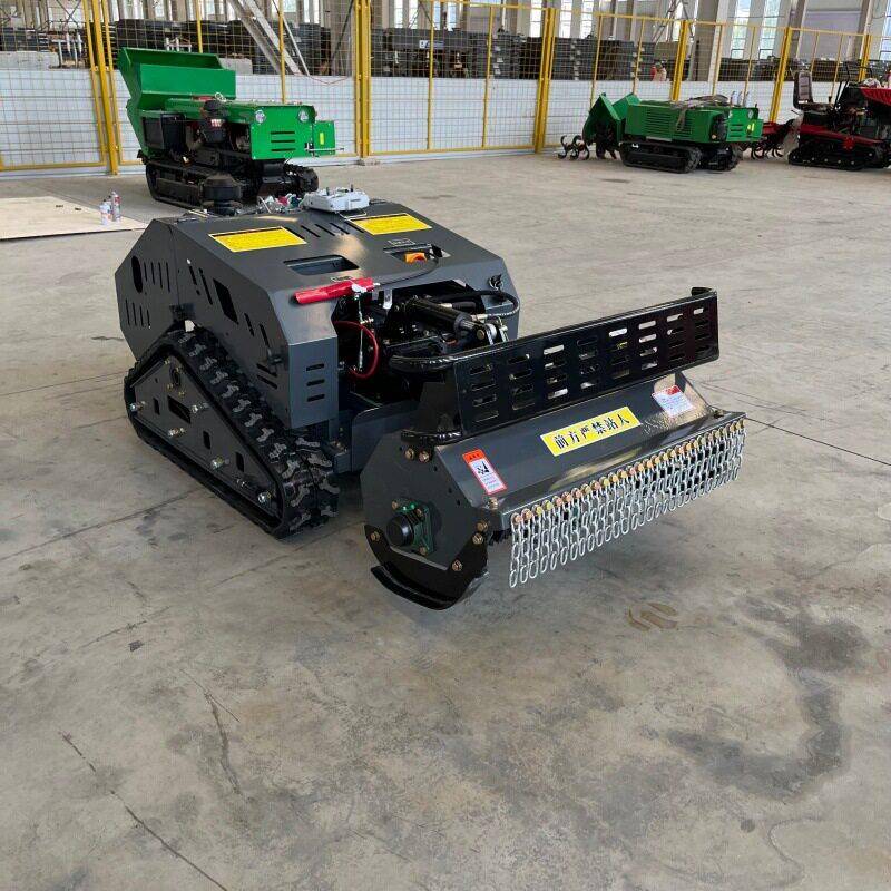Unmanned greenhouse remote control micro-tiller tea garden nursery orchard crawler weeder pastoral management machine