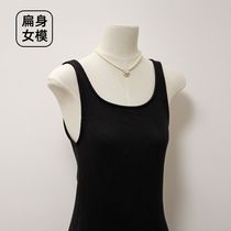 Model display stand for womens clothing store Korean version flat body flat chest model props half-length window mannequin thickened whole body