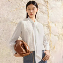 2023 new autumn V-neck design simple and versatile white sleeveless knitted vest for women 1E9131491