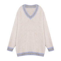 (Mandela Autumn) Warming up body feeling 50 mohair 24 wool large sweater with perfect score