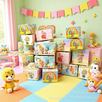 Labubu Labubu Box Miniature Food Toy Resin Ornaments Mini Cartoon Carton Supermarket Small Bottle Blind Box