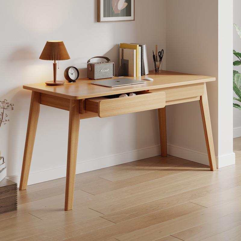 Solid Wood Desk, Office Desk, Home Computer Desk, Simple Modern Bedroom Desktop, Small Table, Study Table