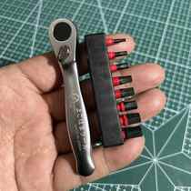 Japan imported mini ratchet wrench bicycle road bike two-way set ratchet short inner hexagonal bit plum blossom