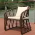 Hiển thị mưa ngoài trời sofa ban công dày mây sofa giường vườn mây ghế sofa kết hợp đồ nội thất sân thượng mây - Nội thất siêu thị xe kéo hàng 4 bánh Nội thất siêu thị