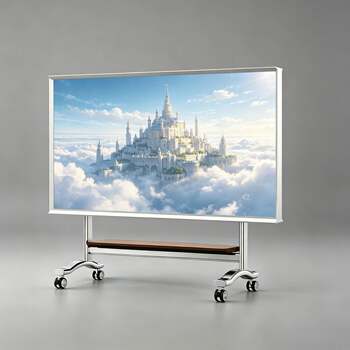 Stainless steel tv mobile bracket arch bridge floor cart large size shelf suitable for 43-100 inch tv cabinet
