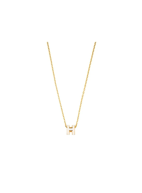 HERMES爱马仕 迷你POP H项链系列 字母Logo 金属 项链 女款