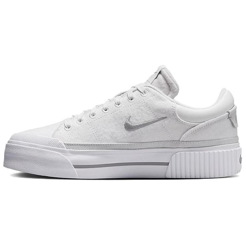 Nike Court Legacy 舒适百搭 防滑耐磨 低帮 板鞋 女款 白色