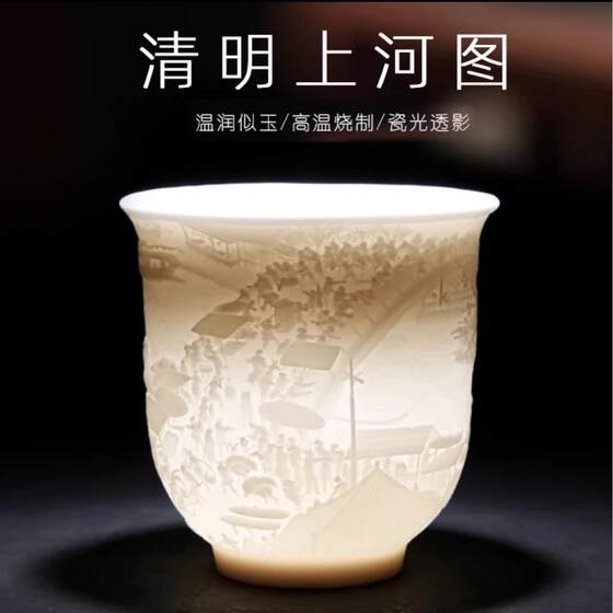 White Porcelain Liquor Cup Tea Cup 150ml Retro Household Set Wine Cup Ceramic Wine Utensils Drinking Cup Wine Glass