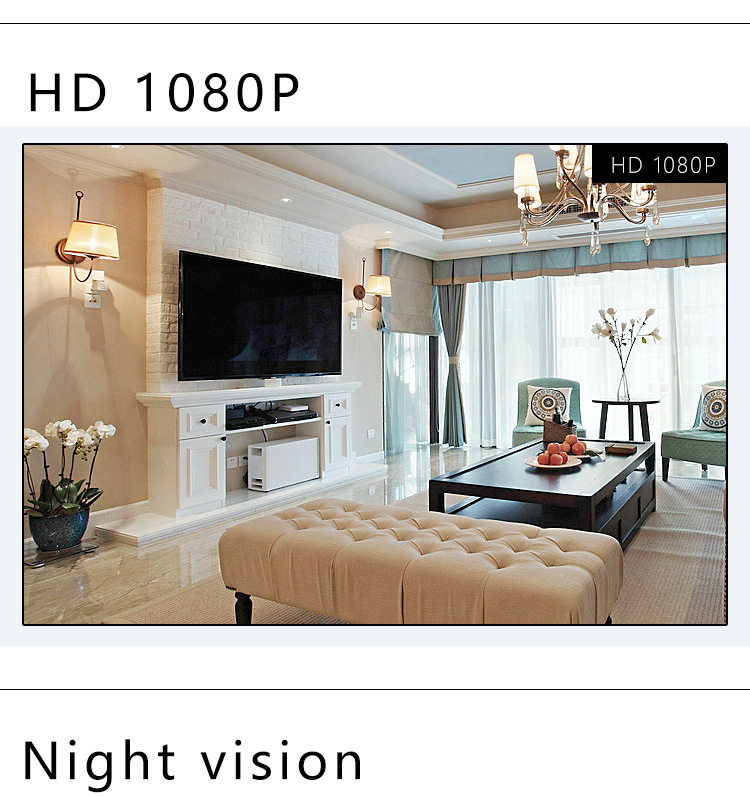 Сетевая IP камера xd摄像机中性智能ifi摄1像头08w0p清夜视高移动监测录像 跨境 Neutral