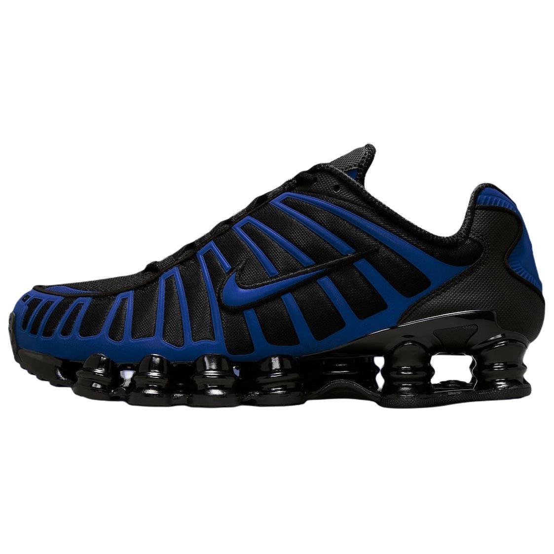 Nike Shox TL系列 舒适柔软跑步鞋 男女同款 黑蓝色