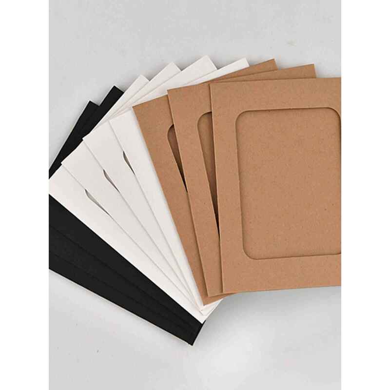 Creative Paper Photo Frame DIY Wall-Mounted Photo Card Frame Photo Wall Set 4-Inch 5inch 6inch 7inch 8inch Paper Photo Frame