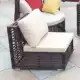 Hiện đại tối giản sofa ngoài trời giải trí sofa mây sân thượng kết hợp đồ nội thất dệt sofa năm mảnh ba người ban công - Nội thất siêu thị