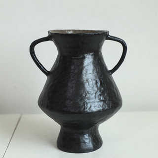 陶艺复古日式风陶瓷宿寂器花摆件空间民酒店陶罐侘花瓶景德镇装饰