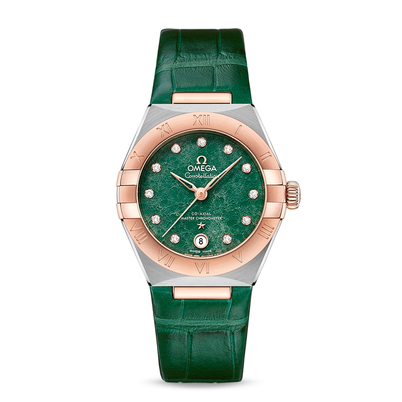 Box and Papers, 98% New, 29mm Omega Constellation 131.23.29.20.99.001 Automatic Mechanical Women's Watch, Genuine