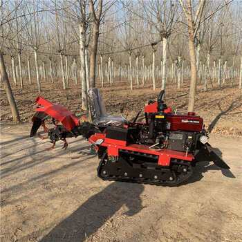 Flood and drought dual-use micro tillage ride-on plow rotary tiller household small crawler tiller loose soil tiller