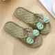 Fabric-Soled Slippers for Indoor Use, Silent on Wooden Floors, Non-Slip, Suitable for Men and Women, for Spring, Autumn, and Summer