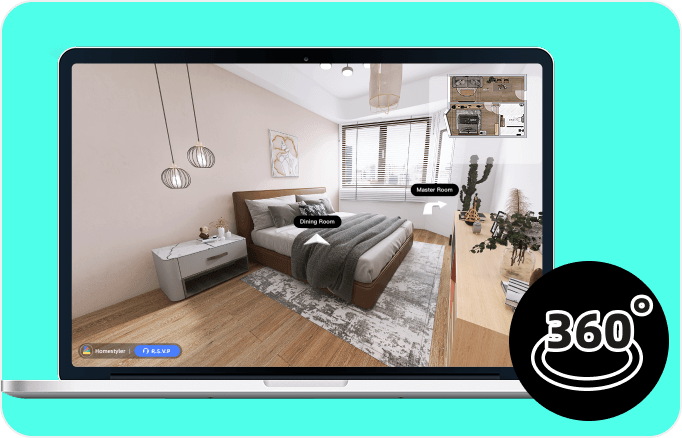 Explora tu espacio en 360°