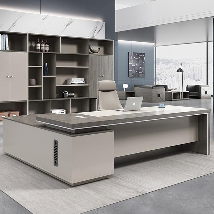 Foshan Office Desk, Executive Desk, Simple Modern Style, Grand Executive Desk, Office Furniture, Large Executive Desk, Manager Desk and Chair Set Foshan Office Desk, Executive Desk, Simple Modern Style, Grand Executive Desk, Office Furniture, Large Executive Desk, Manager Desk and Chair Set
