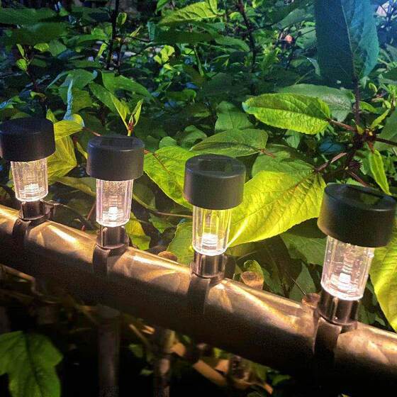 Solar outdoor garden light balcony railing decorative atmosphere light garden guardrail fence strap retro night light