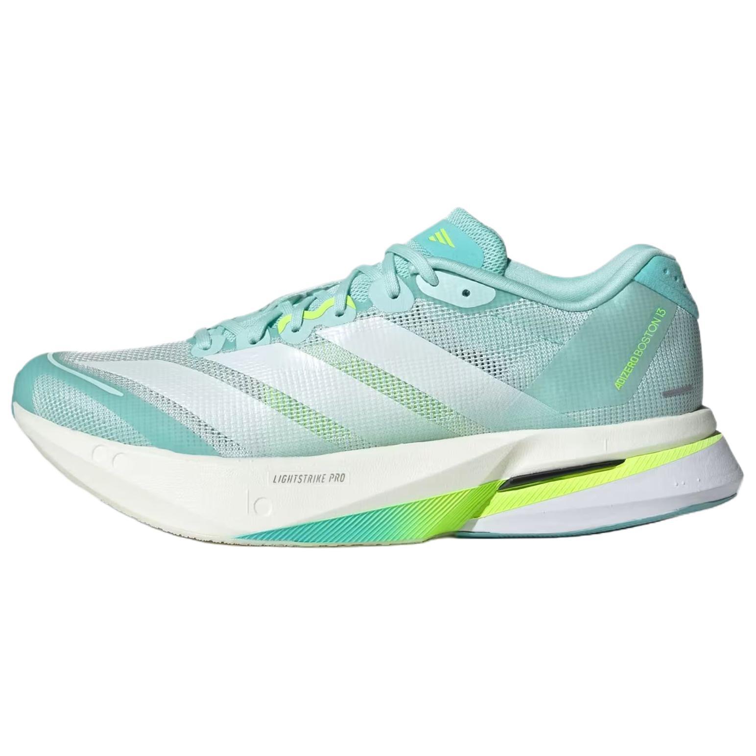 adidas Adizero Boston 13 舒适耐磨 低帮 休闲跑步鞋 女款