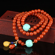 A11 turquoise old type beads to beads with southern red diameter about 11mm