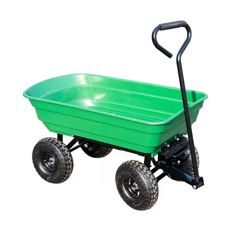 Factory garden tippable tool cart plastic bucket garbage dump cart Dumpcart garden cart truck