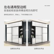 KIKE found light luxury wardrobe household bedroom door high-light solid wooden wardrobe modern simple multi-layer closet push and pull
