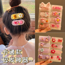Childrens bow bangs hair accessories broken hair artifact on the back of the head baby Velcro stickers hairpins hairpins for girls