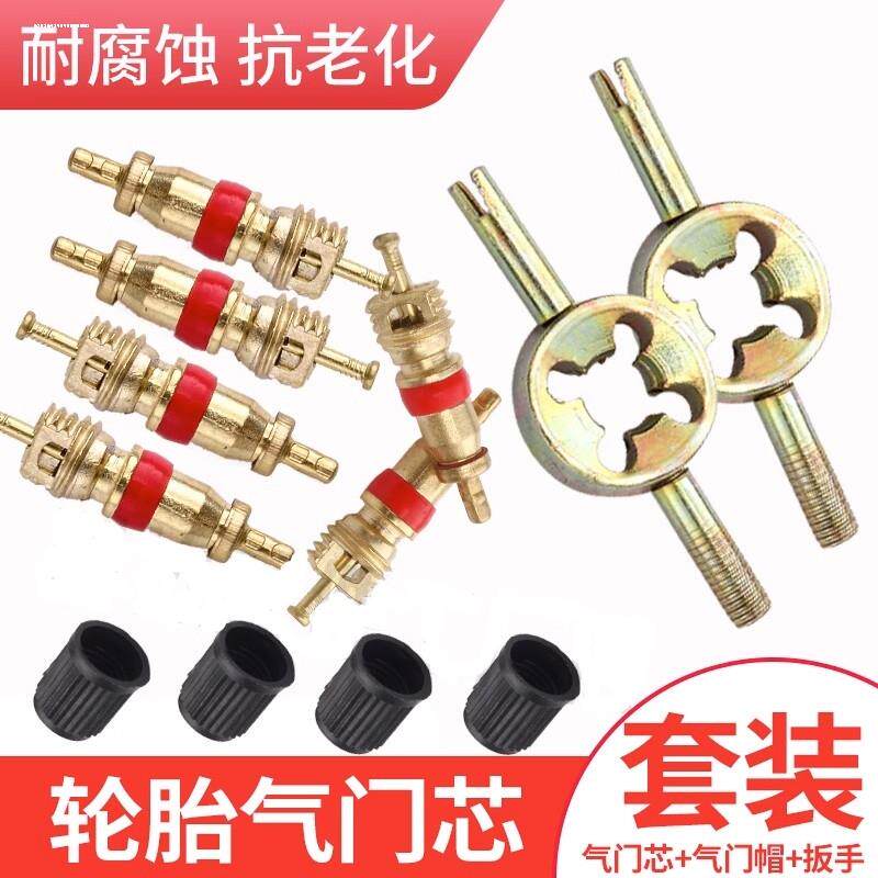 Bicycle Tire Valve Key Removal Wrench Dual-Purpose Repair Valve Core Wrench Tool Car Air Conditioning Pipe
