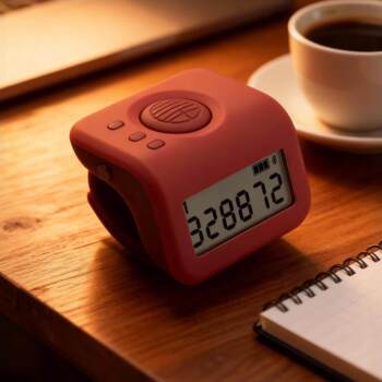 Luminous three-thousand-meter small thousand-meter smart bluetooth counter ring-type synchronized clicker clicker counter digital display