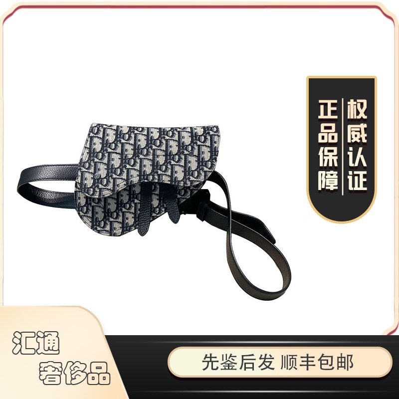 【98% New】Dior's New Runway-Style Saddle Waist Bag, Unisex, Retail Price over 10,000