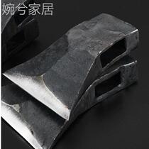 Hand-forged all-steel old-fashioned woodworking ax for tree felling and firewood carpenters ax tiger head knife grandfathers head ax single-sided