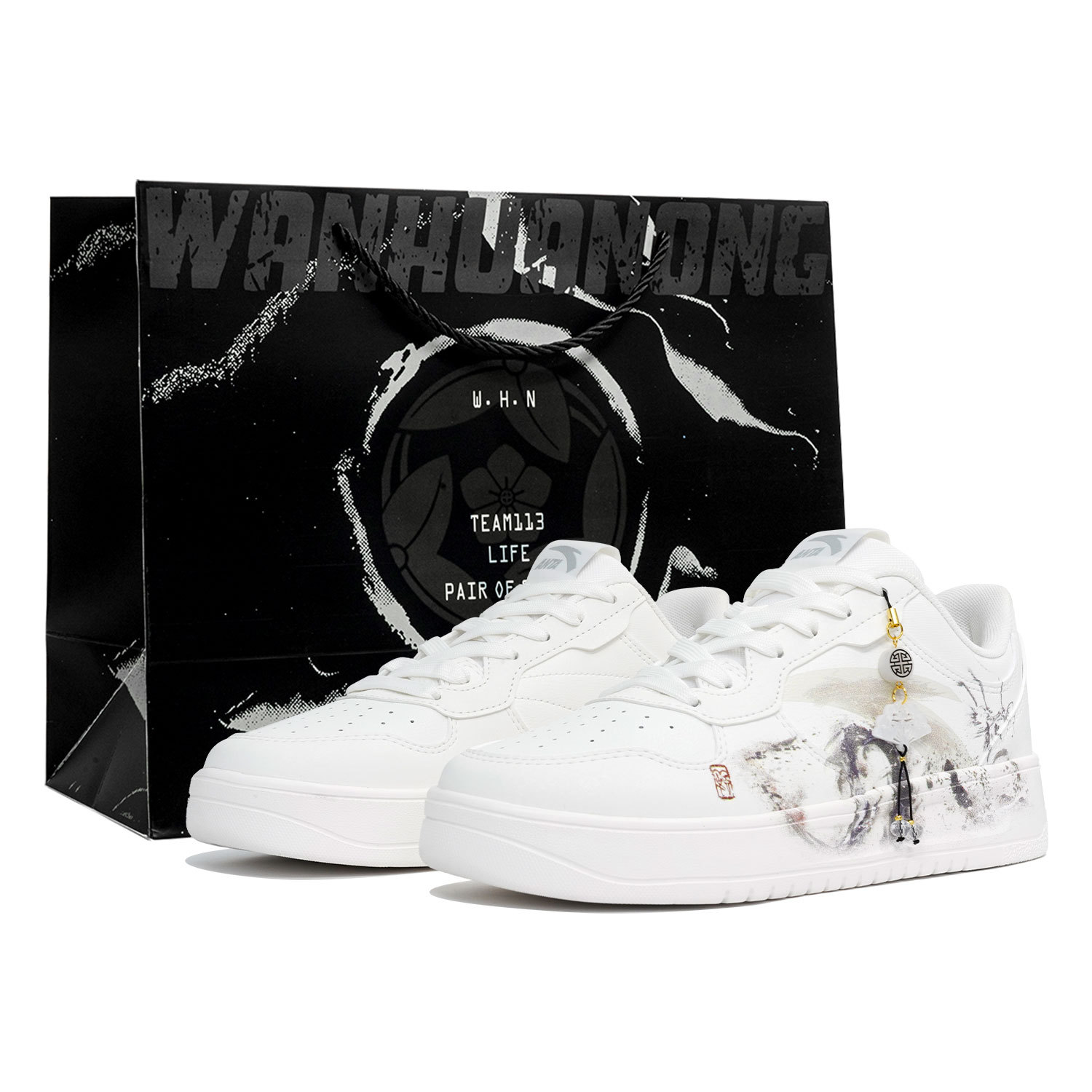 【定制球鞋】Anta安踏 礼袋款 万花弄 跳浪蛟龙 时尚百搭 个性