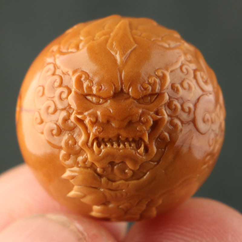 1 95x1 95cm positive round (tanglion) chiba works olive nuclear carvings triple flower old oil nuclear single seed accessories