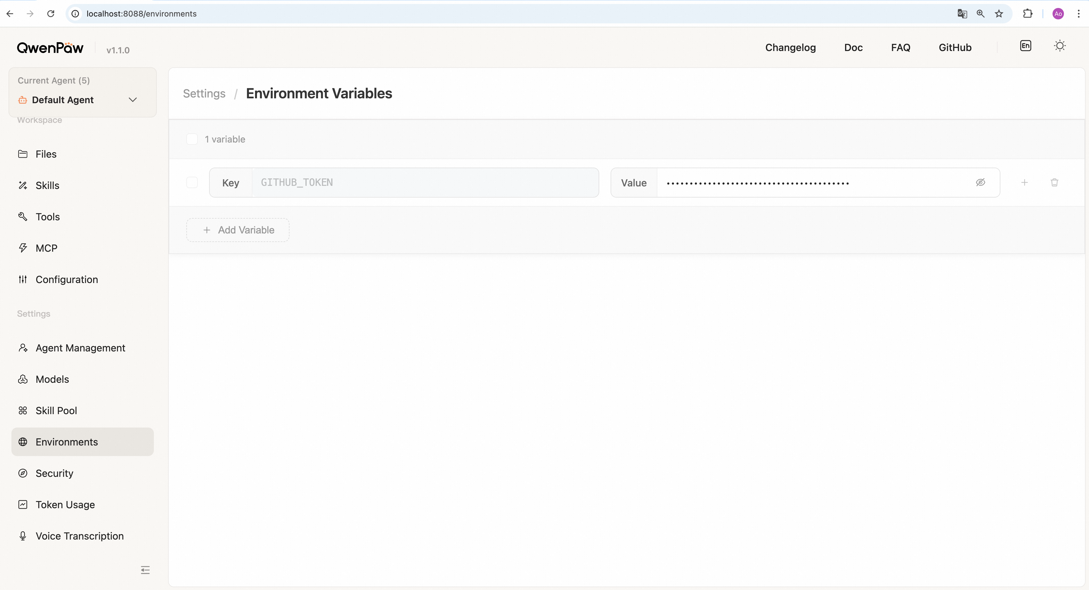 Environment Variables