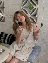 THE BLANK V-neck solid color suit vest womens summer new sleeveless waistcoat top 6027