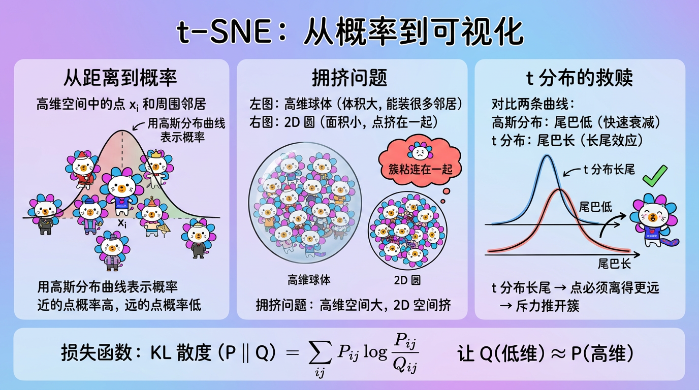 t-SNE 优化原理